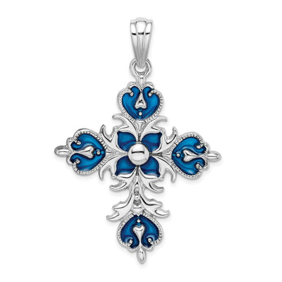 Sterling silver fleur de lis pendant