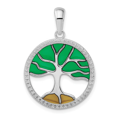 Sterling silver tree of life pendant