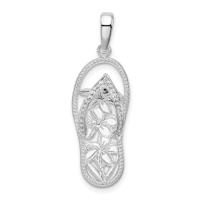 Sterling silver flower pendant