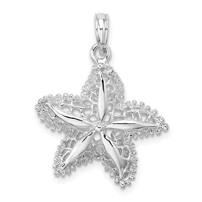 Sterling silver starfish pendant