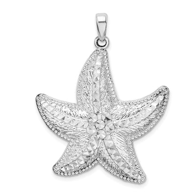 Sterling silver starfish pendant