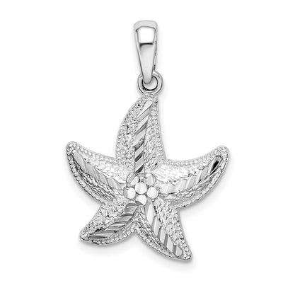 Sterling silver starfish pendant