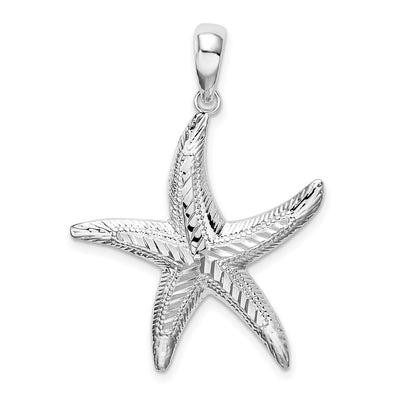 Sterling silver starfish pendant