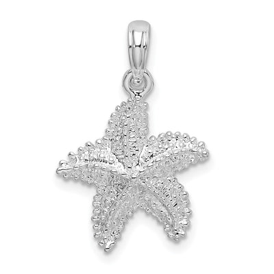 Sterling silver starfish pendant