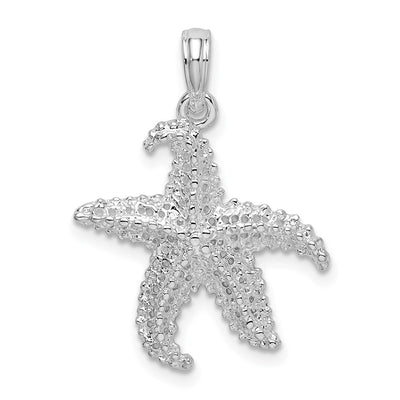 Sterling silver starfish pendant