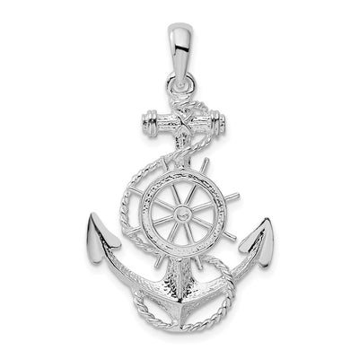 Sterling silver anchor pendant