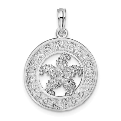 Sterling silver starfish pendant