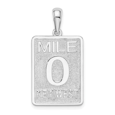 Sterling silver key pendant