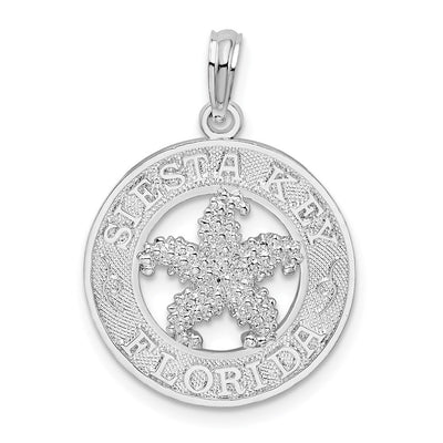 Sterling silver starfish pendant