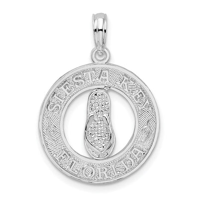 Sterling silver key pendant