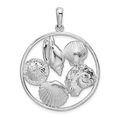 Sterling silver circle pendant