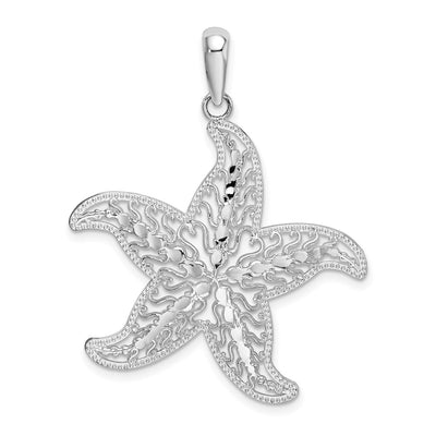 Sterling silver starfish pendant