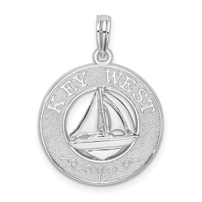 Sterling silver key pendant