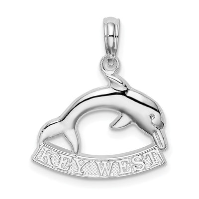 Sterling silver key pendant