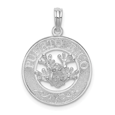 Sterling silver circle pendant