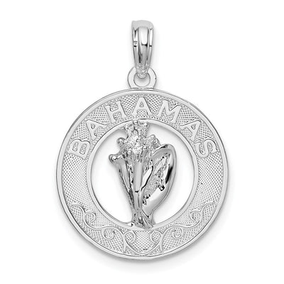 Sterling silver circle pendant