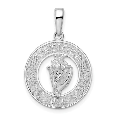 Sterling silver circle pendant