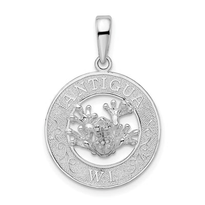 Sterling silver circle pendant