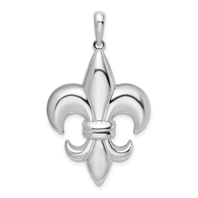 Sterling silver fleur de lis pendant
