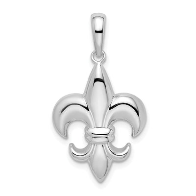 Sterling silver fleur de lis pendant