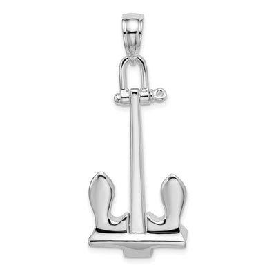 Sterling silver anchor pendant