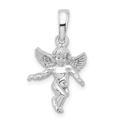 Sterling silver guardian angel pendant