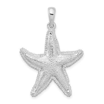 Sterling silver starfish pendant