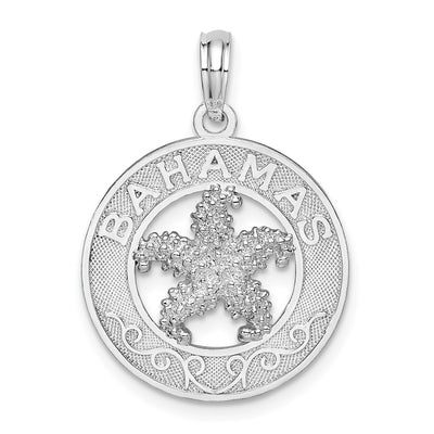Sterling silver starfish pendant