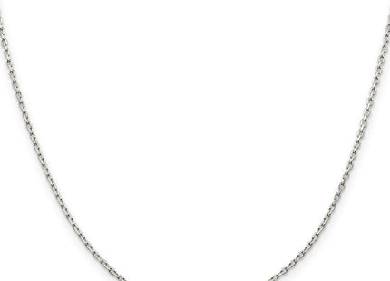 Sterling Silver Beveled Oval Cable Chain, 14 x 1.5mm