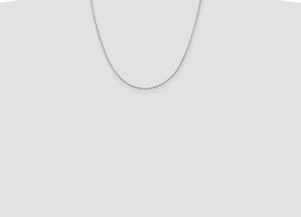 Sterling Silver Beveled Oval Cable Chain (Style QCA050-20)