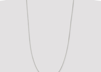 Sterling Silver Beveled Oval Cable Chain (Style QCA050-30)