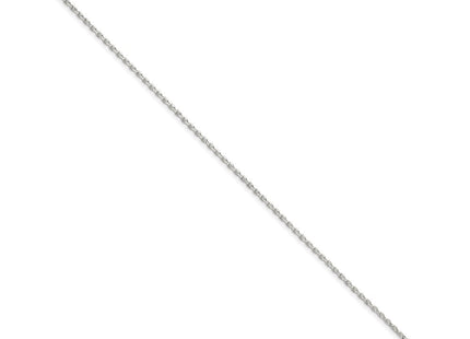 Sterling Silver Beveled Oval Cable Bracelet