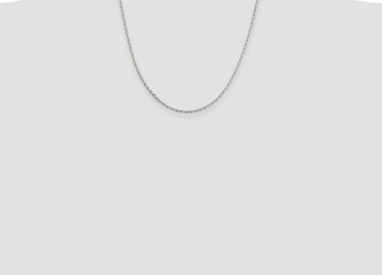 Sterling Silver Beveled Oval Cable Chain (Style QCA060-20)