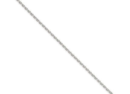 Sterling Silver Beveled Oval Cable Bracelet