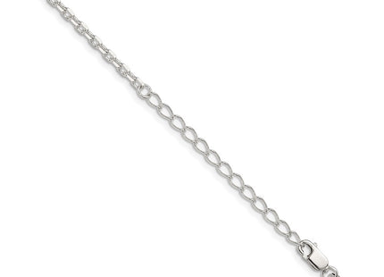 Sterling silver oval chain, additional view