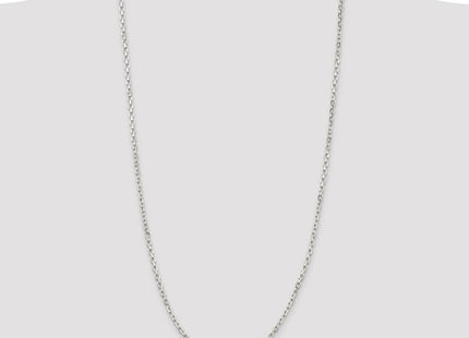 Sterling Silver Beveled Oval Cable Chain (Style QCA100-30)