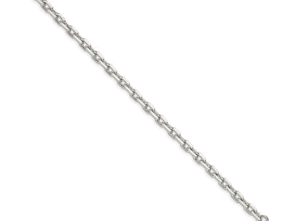 Sterling silver oval chain, alternate view