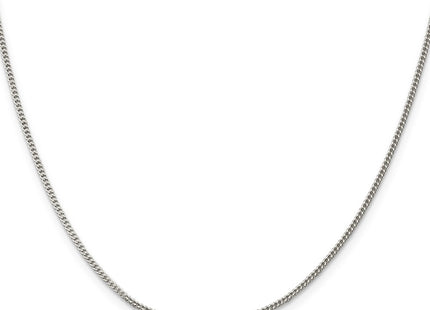 Sterling silver curb link anklet, alternate view