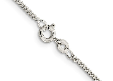 Sterling silver curb link anklet, another view