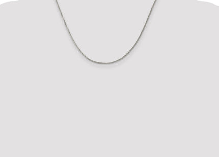Sterling silver curb link anklet