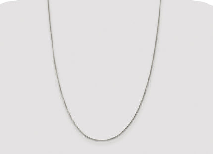 Sterling silver curb link anklet, further view