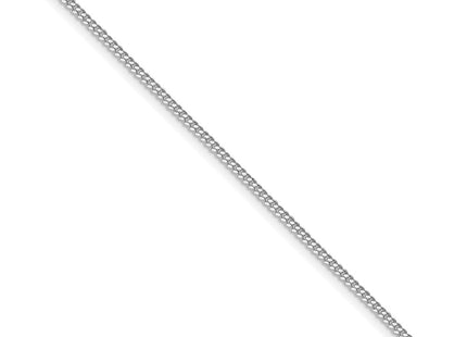 Sterling silver curb link anklet