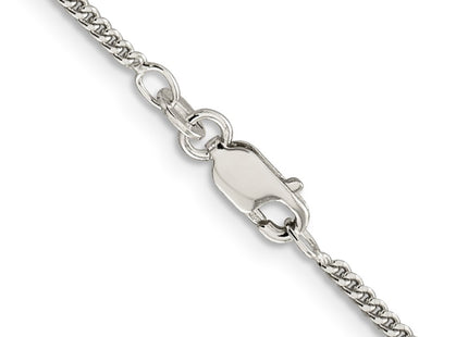 Sterling silver curb link anklet, another view