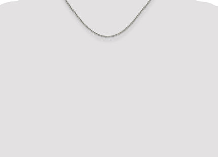 Sterling silver curb link anklet, further view