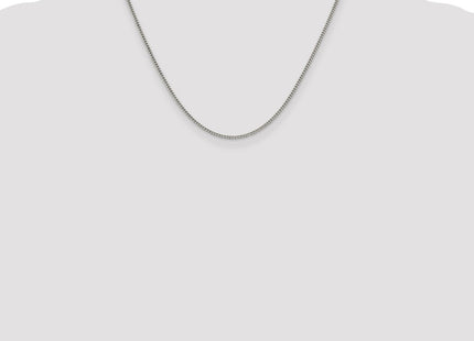 Sterling silver curb link anklet, additional view