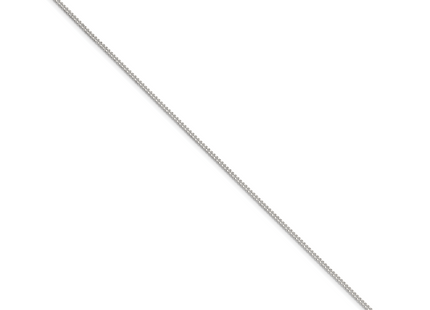 Sterling Silver Curb Chain Anklet, 9 x 1.75mm