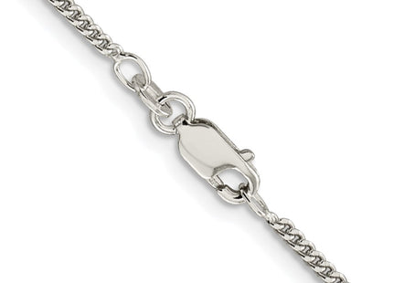Sterling silver curb link anklet, another view