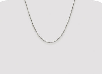 Sterling silver curb link anklet, additional view