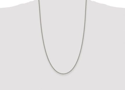 Sterling silver curb link anklet
