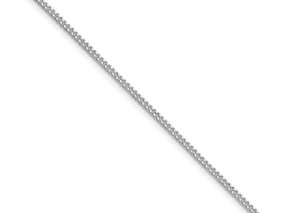 Sterling silver curb link anklet